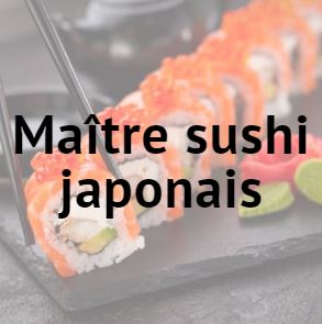 Maître sushi japonais